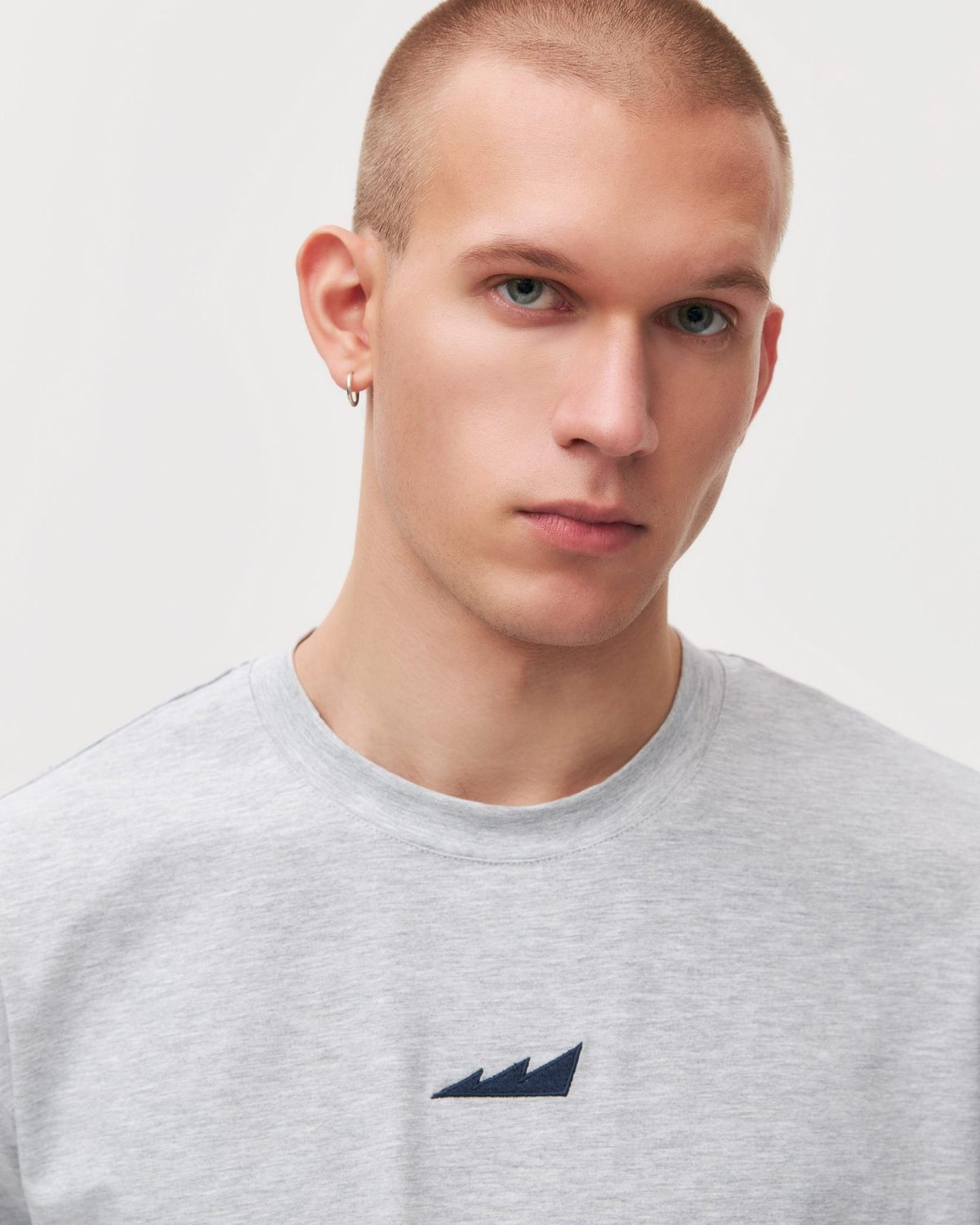 Футболка Oversize Classic Nikasport, CL12-M11-GRY/MLG, цвет серый меланж