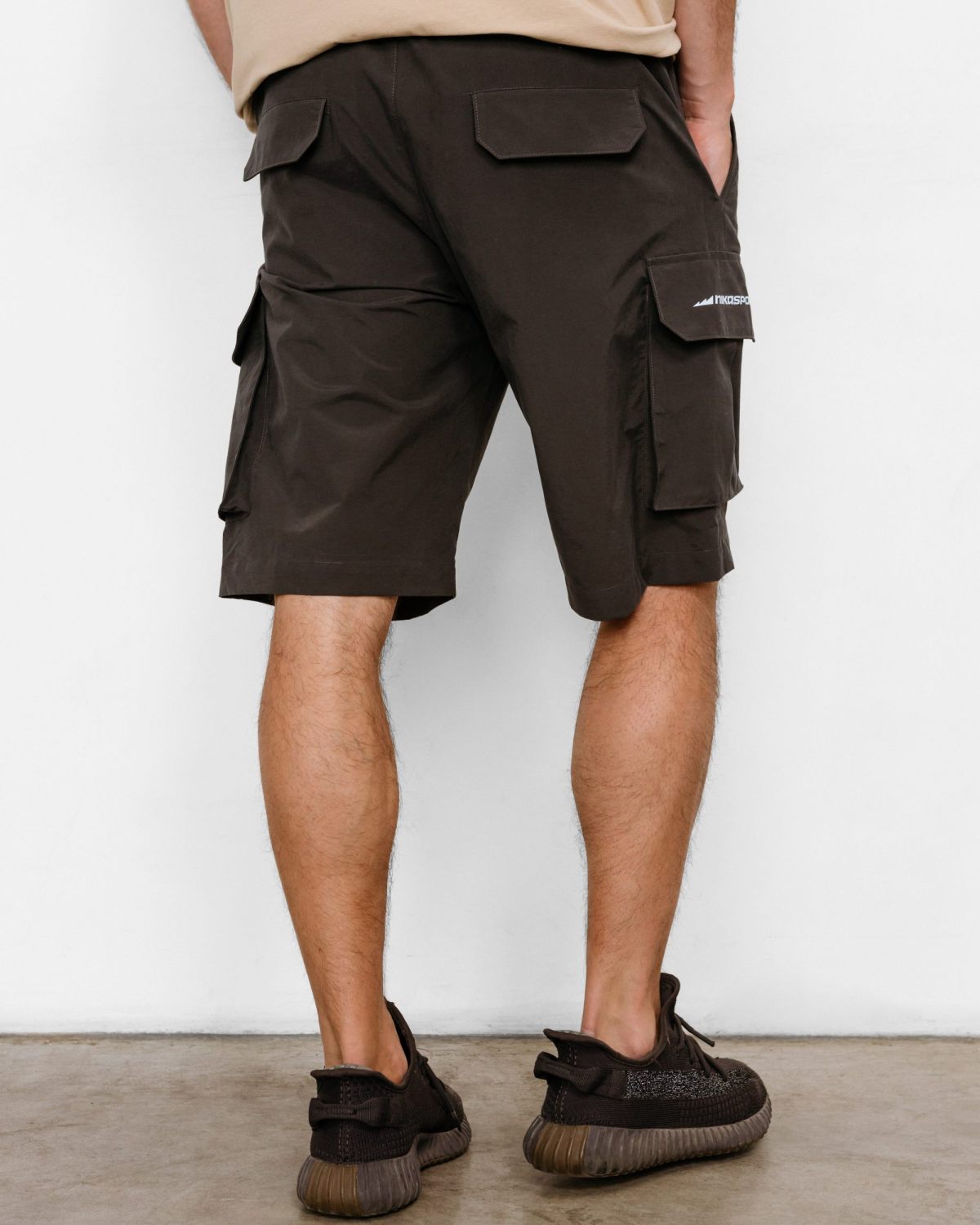 Шорты карго Oversize Beige&Grey Nikasport, BG58-M82-DRK/GRY, цвет темно-серый