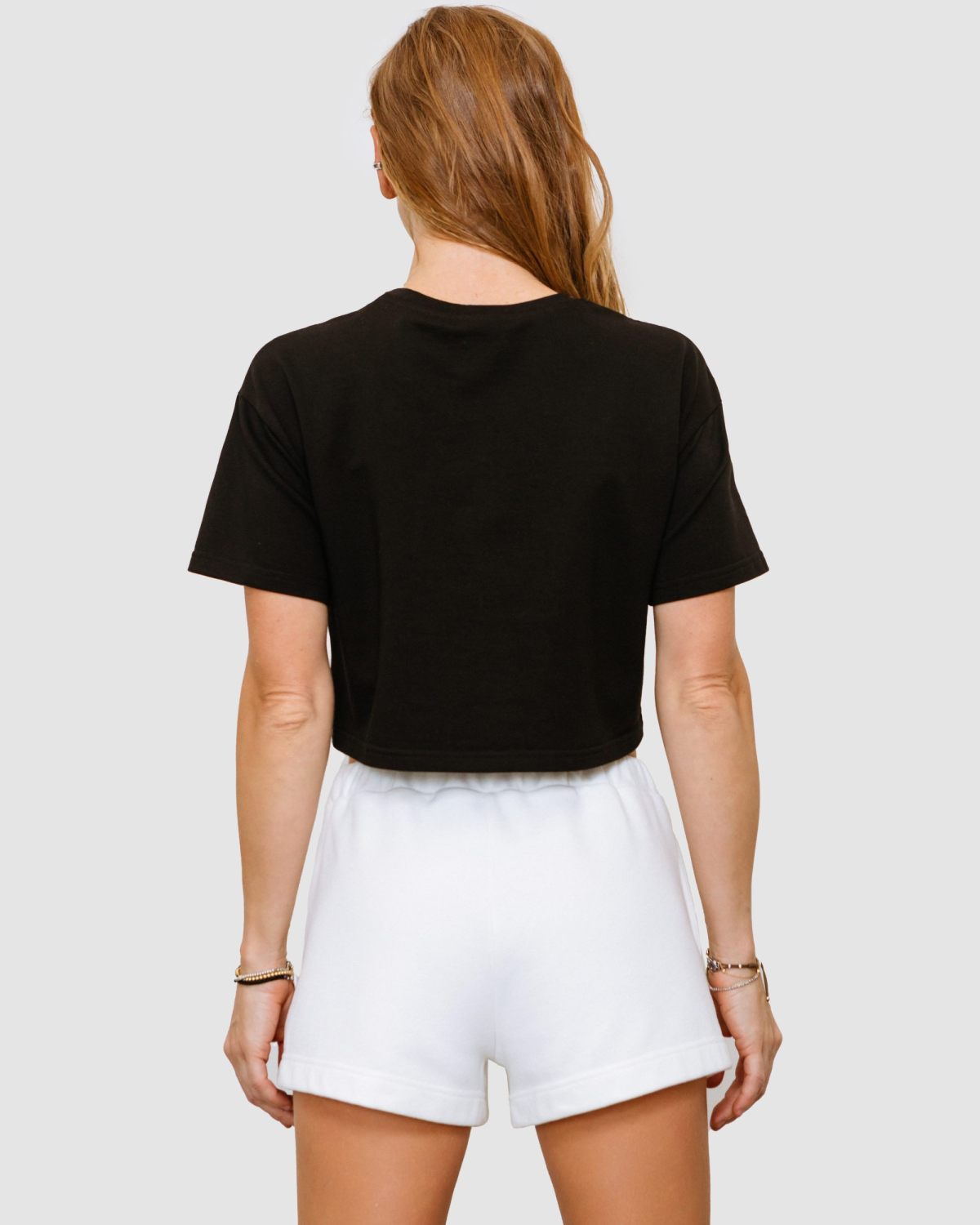 Укороченная футболка Black & White Nikasport, BW15-W11-BLK, цвет черный