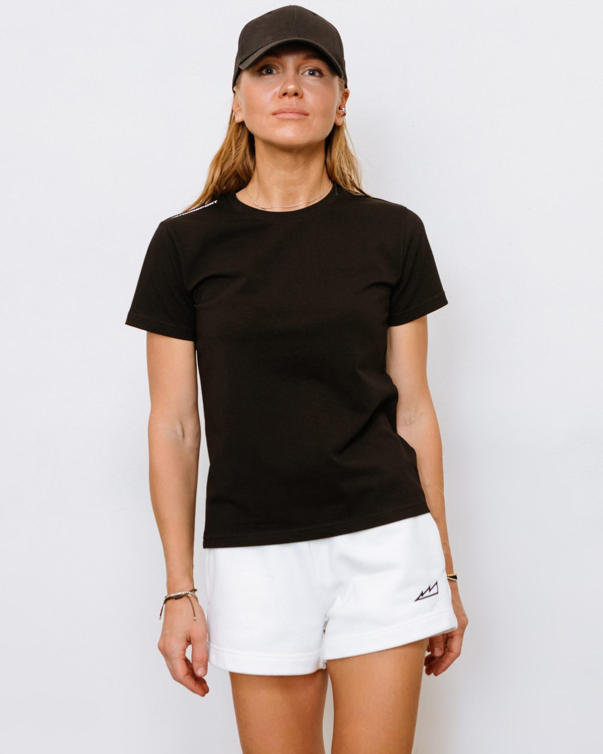 Футболка Regular Black & White Nikasport, BW11-W12-BLK, цвет черный