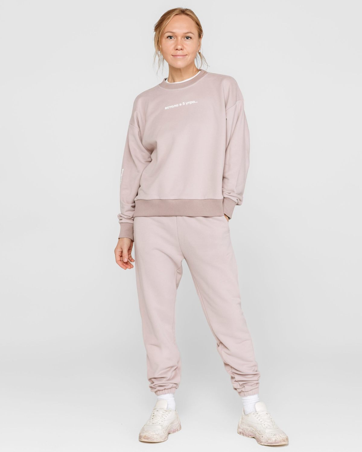 Брюки джоггеры Хоккейные мамы Nikasport, HM54-W99-FOG, цвет туман