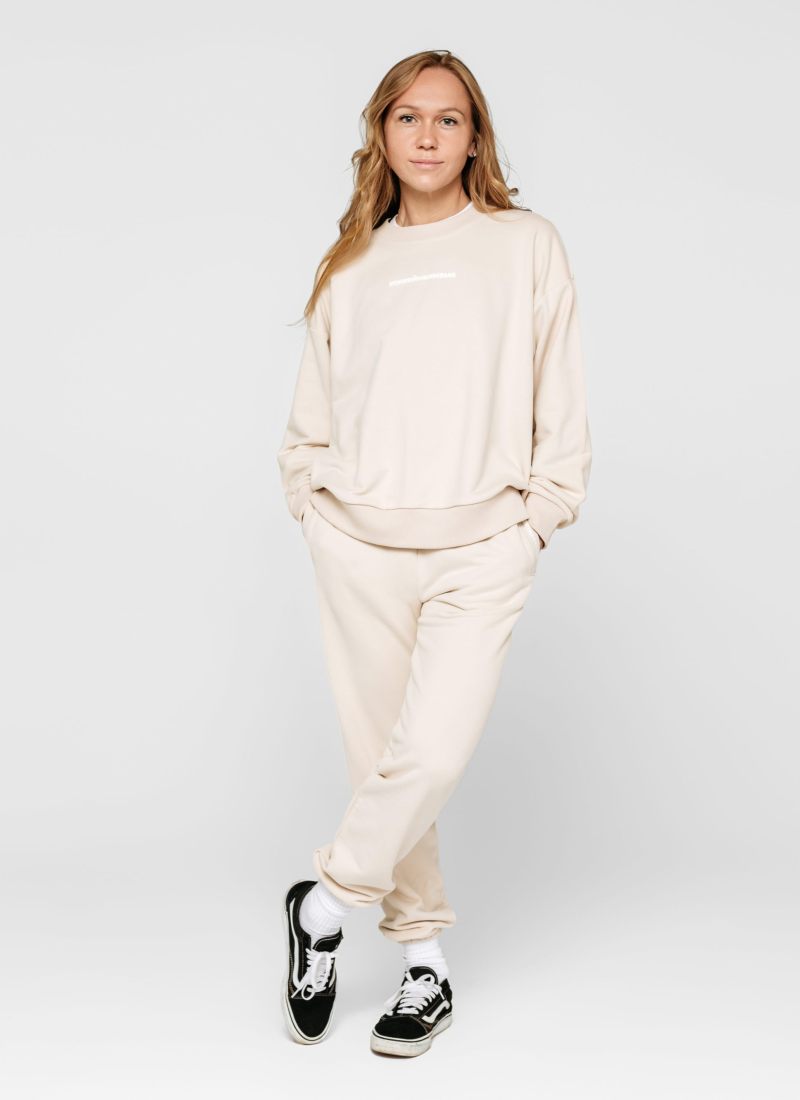 Свитшот Хоккейные мамы Nikasport, HM22-W-LGT/BGE, цвет светло-бежевый