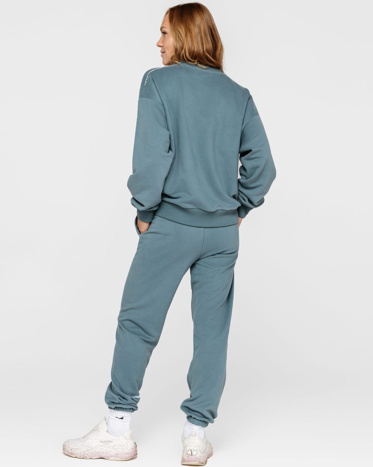 Свитшот Хоккейные мамы Nikasport, HM22-W-VNT/BLU, цвет винтажный синий