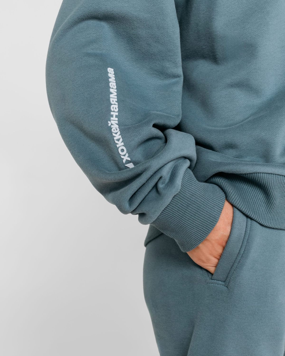 Брюки джоггеры Хоккейные мамы Nikasport, HM54-W99-VNT/BLU, цвет винтажный синий