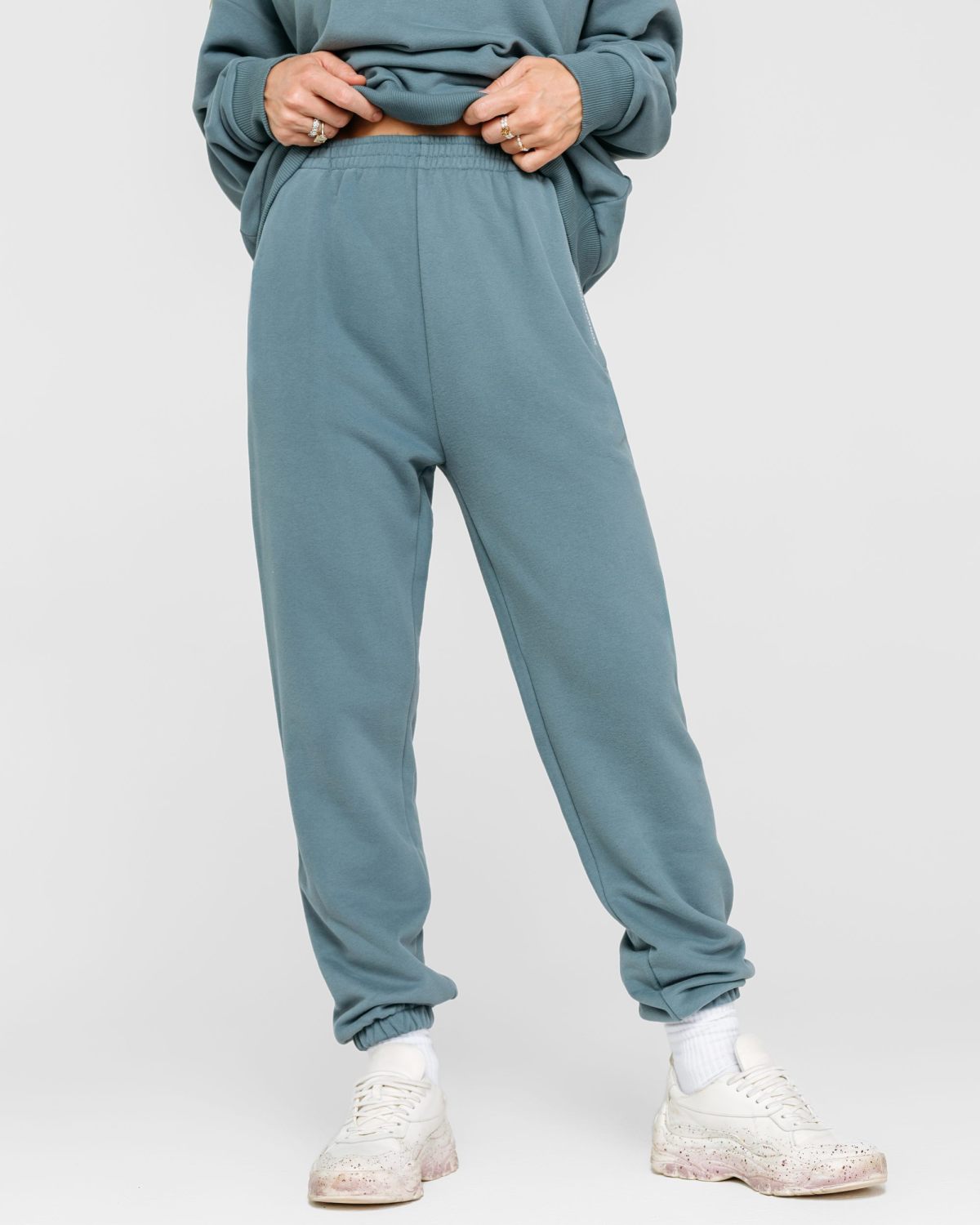 Брюки джоггеры Хоккейные мамы Nikasport, HM54-W99-VNT/BLU, цвет винтажный синий