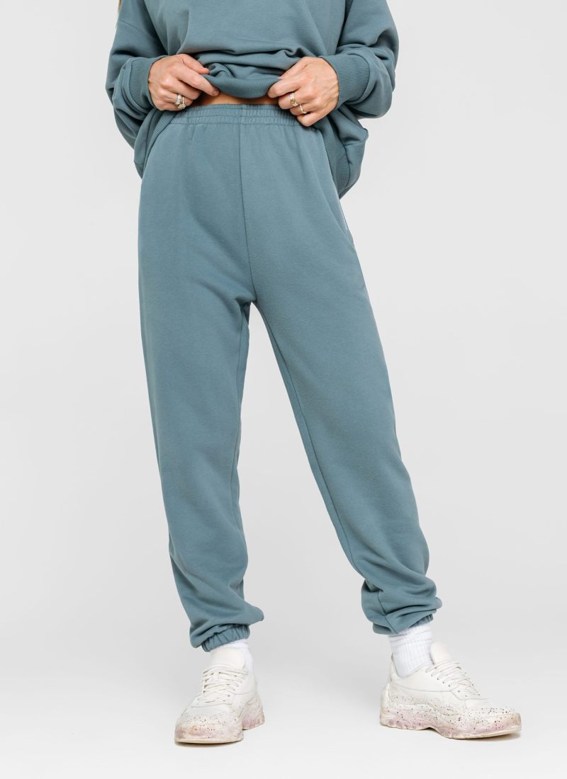 Брюки джоггеры Хоккейные мамы Nikasport, HM54-W99-VNT/BLU, цвет винтажный синий