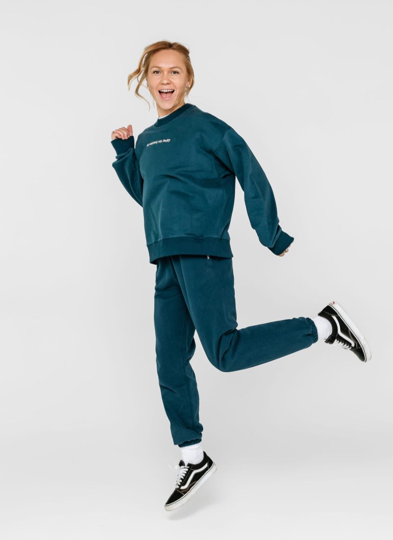 Свитшот Хоккейные мамы Nikasport, HM22-W-NIR, цвет ниагара