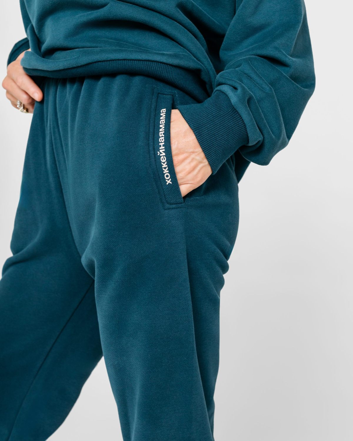 Брюки джоггеры Хоккейные мамы Nikasport, HM54-W99-NIR, цвет ниагара