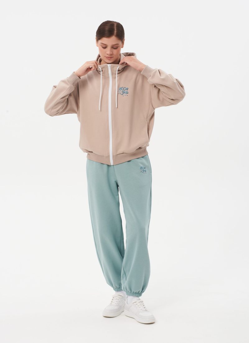 Худи на молнии Sweet nature Nikasport, W4SN34-CAP, цвет капучино