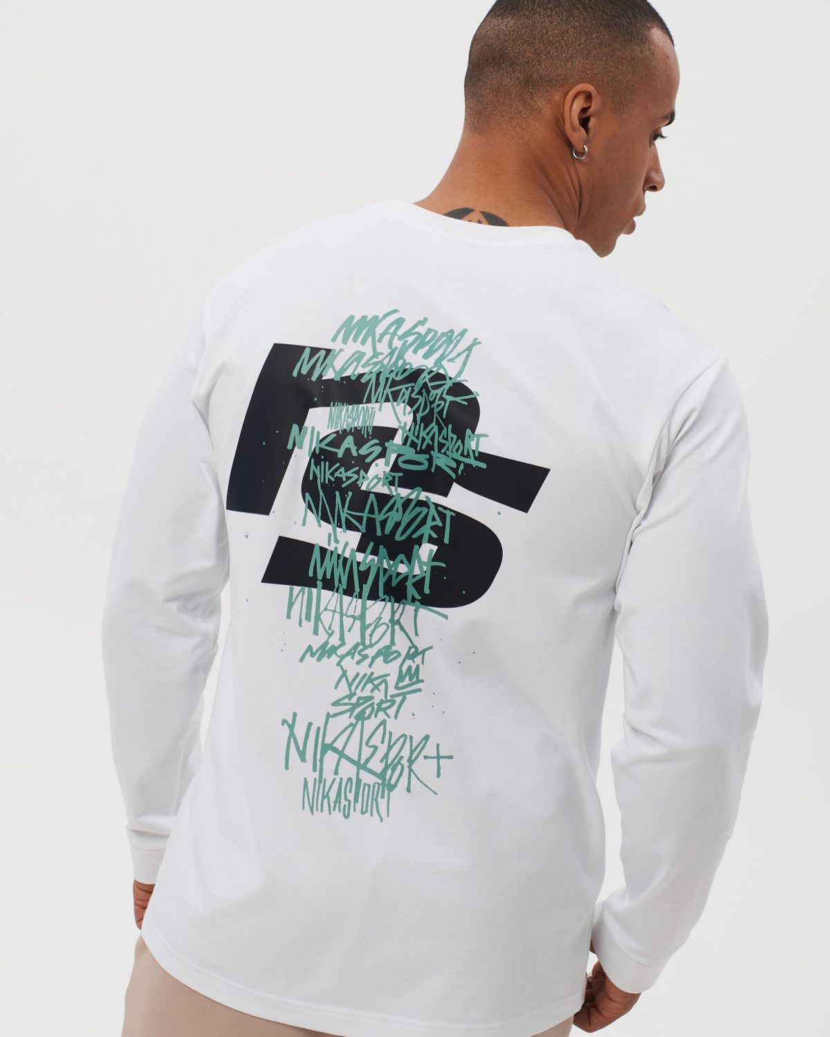 Лонгслив I’m the art Nikasport, M4ITA44-WHT, цвет белый