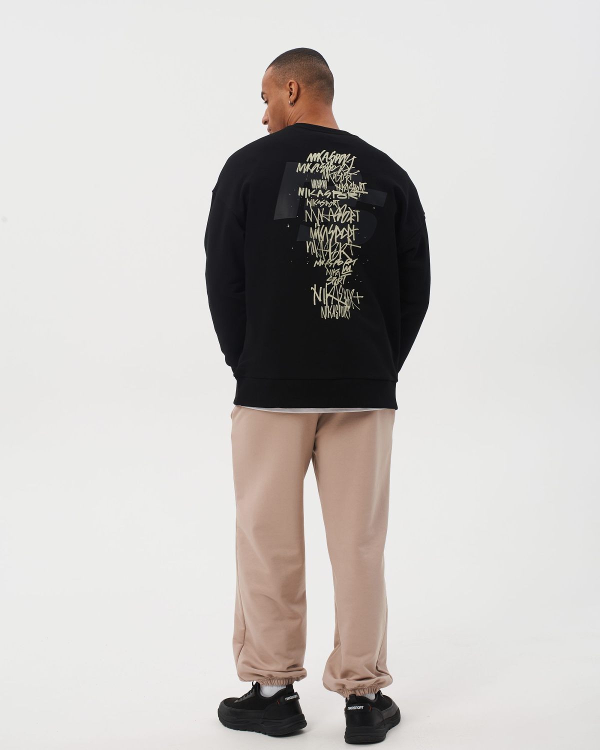 Свитшот I’m the art Nikasport, M4ITA33-BLK, цвет черный