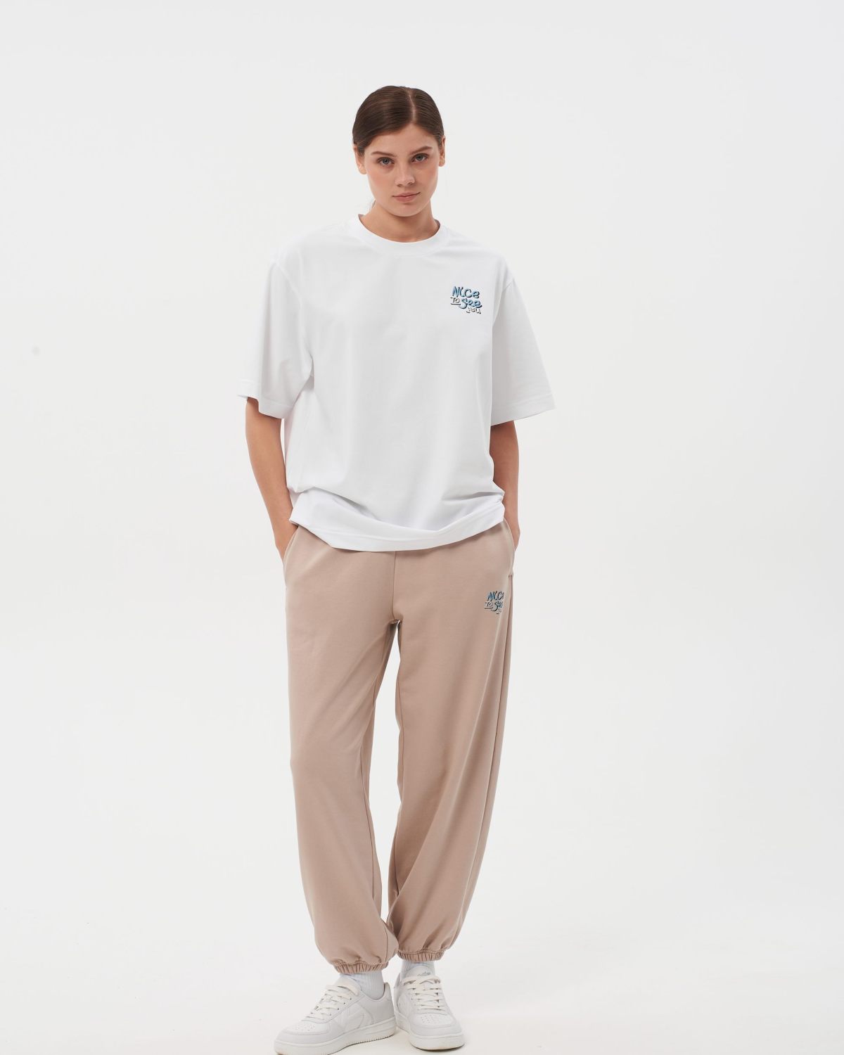 Брюки джоггеры Sweet nature Nikasport, W4SN83-CAP, цвет капучино