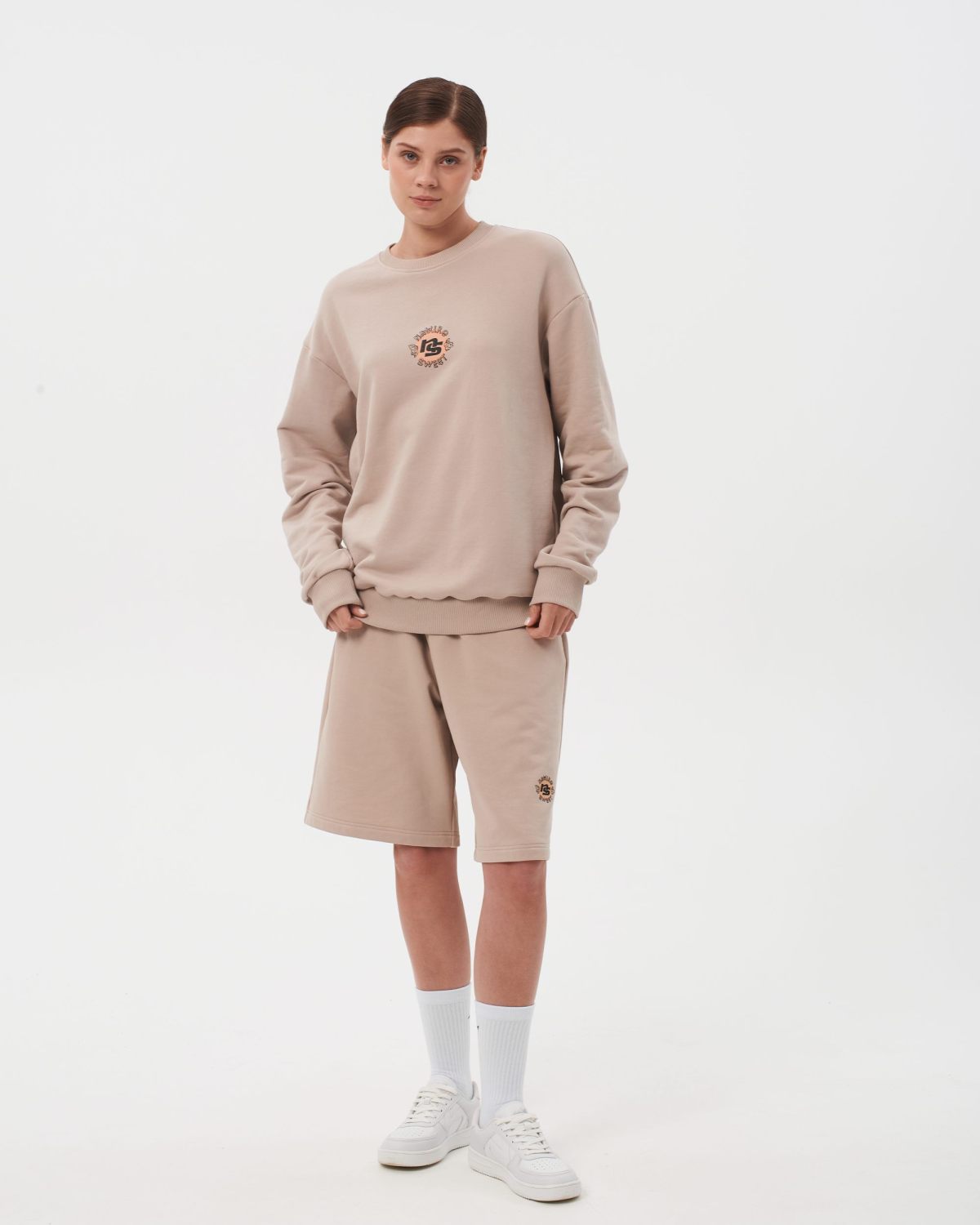 Свитшот Sweet nature Nikasport, W4SN33-CAP, цвет капучино