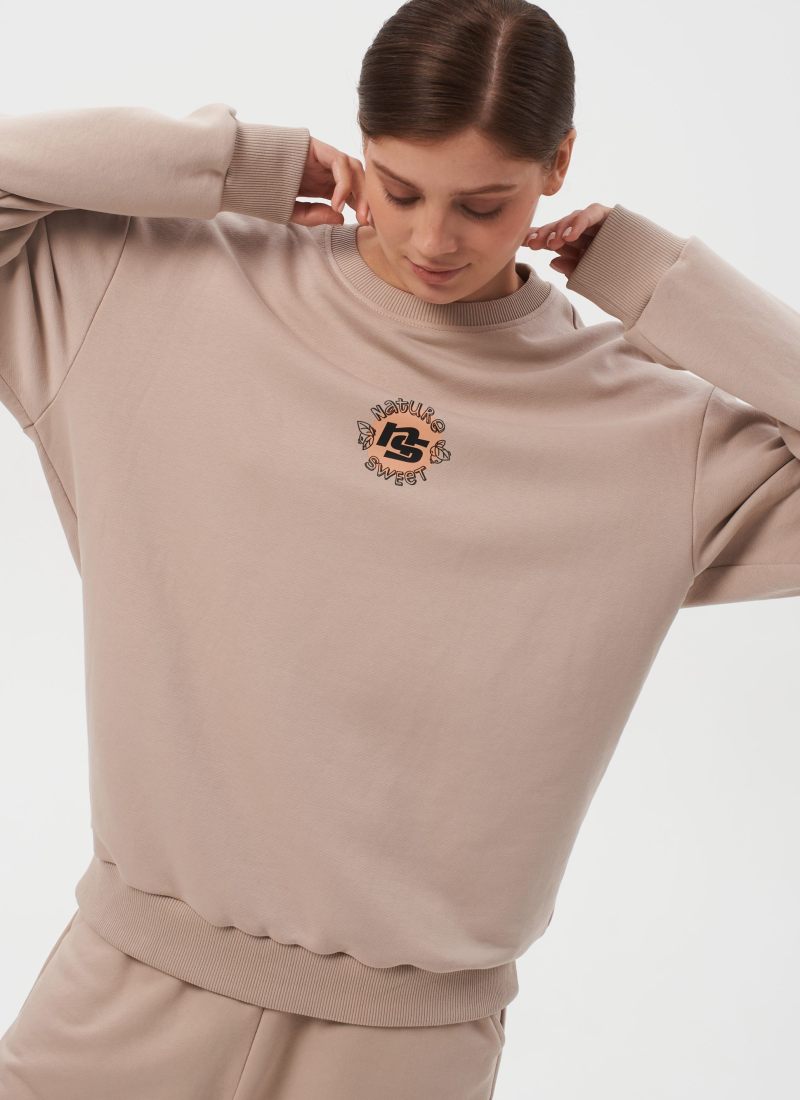 Свитшот Sweet nature Nikasport, W4SN33-CAP, цвет капучино