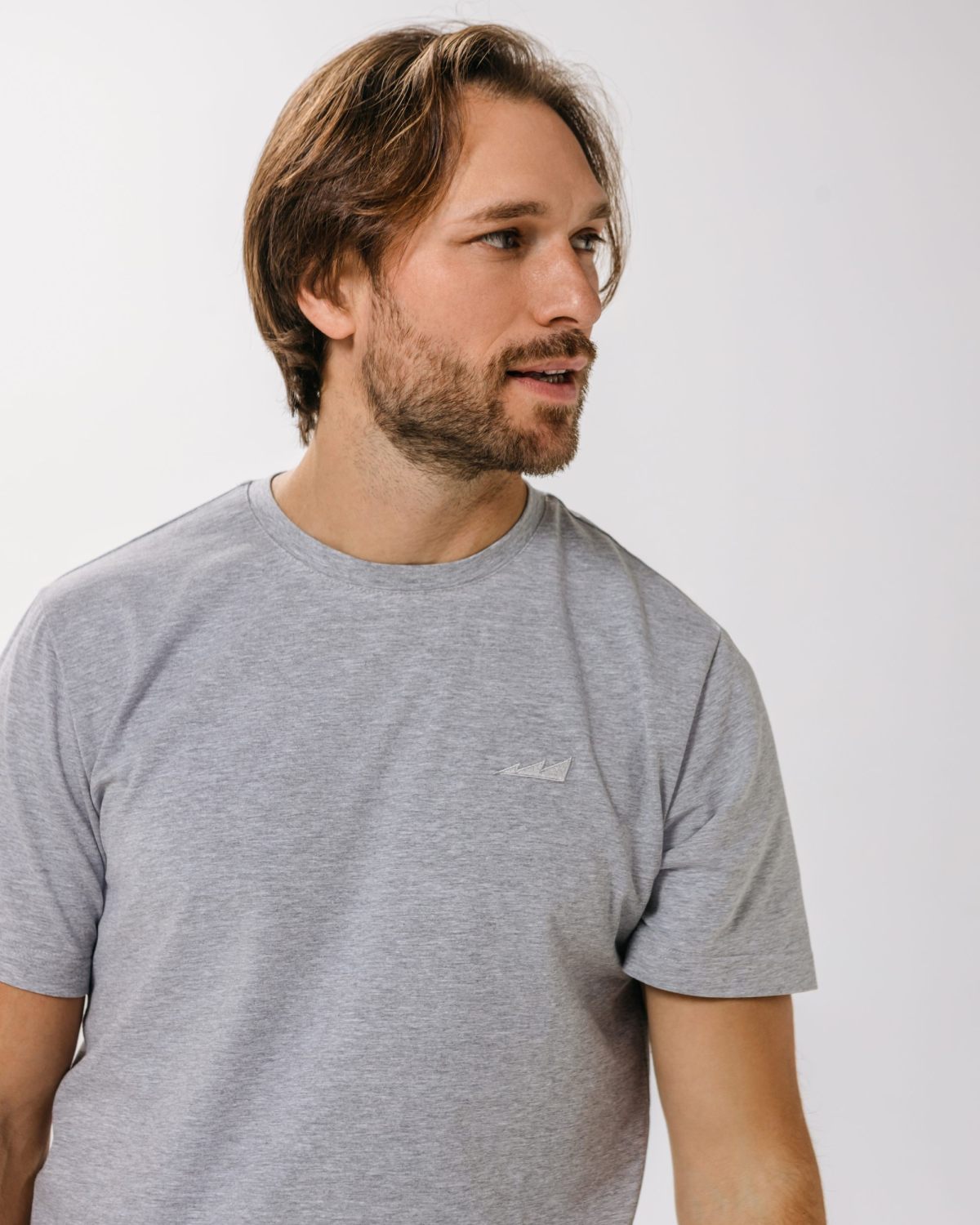 Футболка Regular Сlassic Nikasport, CL11-M11-GRY/MLG, цвет серый меланж